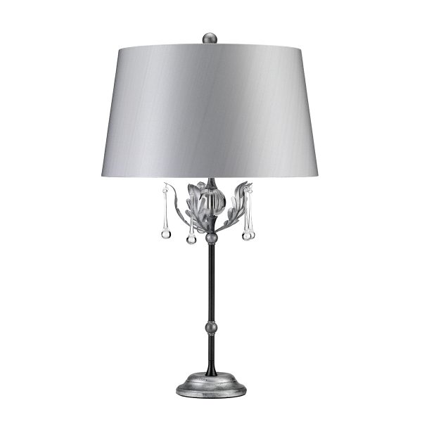 Amarilli 1 Light Table Lamp - Black/Silver