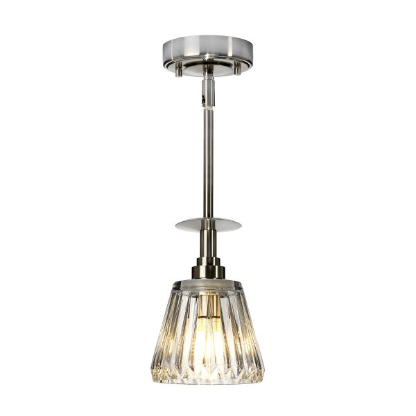 Agatha 1 Light Pendant - Brushed Nickel