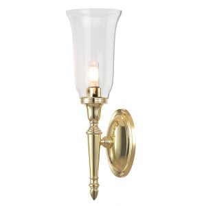 Dryden 1 Light Wall Light - Polished Brass