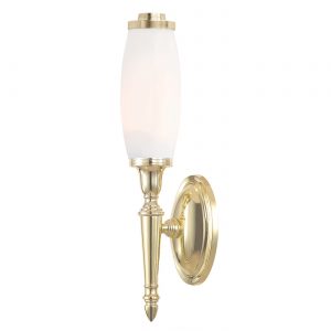 Dryden 1 Light Wall Light - Polished Brass