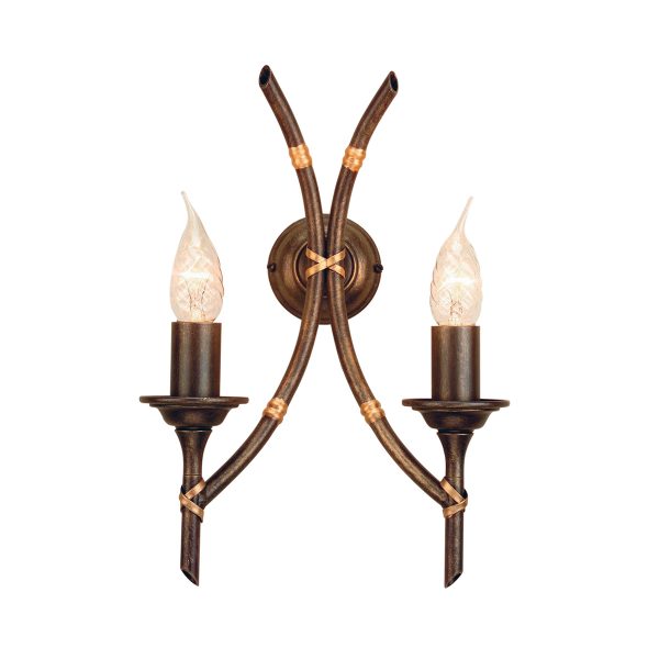 Bamboo 2 Light Wall Light