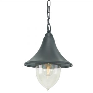 Firenze 1 Light Chain Lantern - Black
