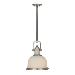 Parker Place 1 Light Pendant Brushed Steel