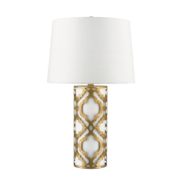 Arabella 1 Light Table Lamp - Distressed Gold
