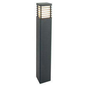 Halmstad 1 Light Large Bollard - Black