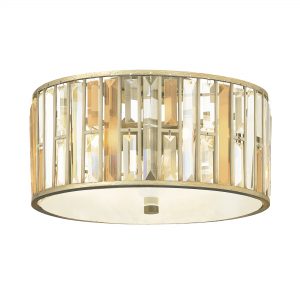 Gemma 3 Light Flush Mount - Silver Leaf