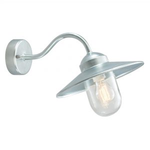Karlstad 1 Light Wall Lantern - Galvanised