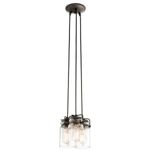 Brinley 3 Light Pendant - Olde Bronze