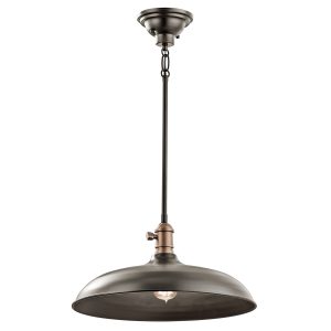 Cobson 1 Light Pendant/Semi Flush - Olde Bronze