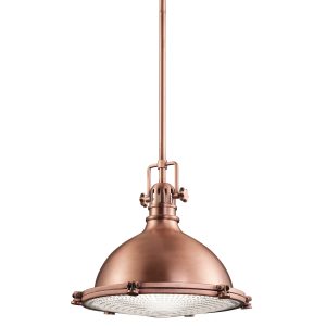 Hatteras Bay 1 Light Medium Pendant - Antique Copper