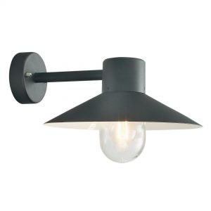 Lund 1 Light Wall Lantern - Black