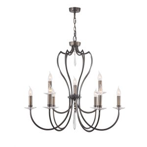 Pimlico 9 Light Chandelier - Dark Bronze