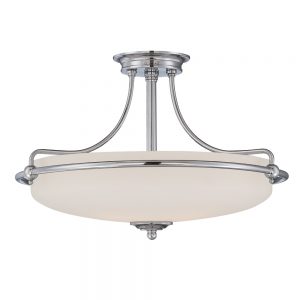 Griffin 4 Light Semi-Flush Light - Antique Nickel