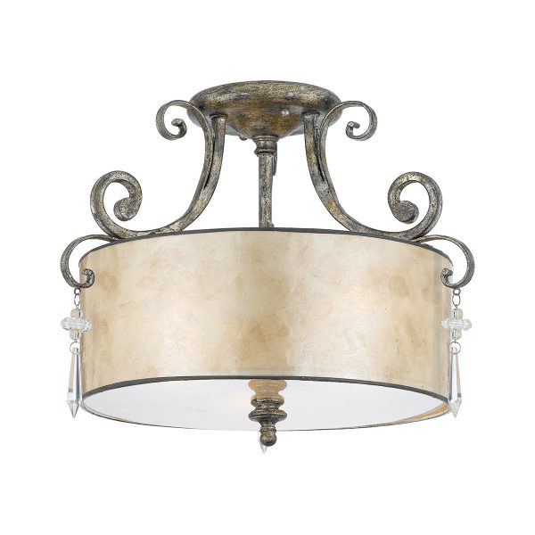 Kendra 3 Light Semi-Flush Light