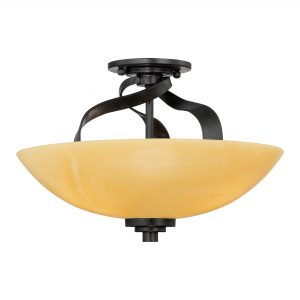 Kyle 3 Light Large Semi Flush Mount