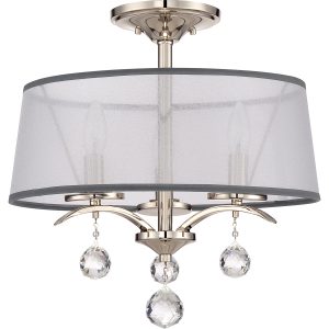 Whitney 3 Light Semi Flush/Pendant