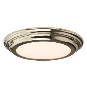 Welland 1 Light Flush Light - Polished Brass